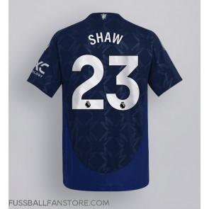 Manchester United Luke Shaw #23 Replik Auswärtstrikot 2024-25 Kurzarm